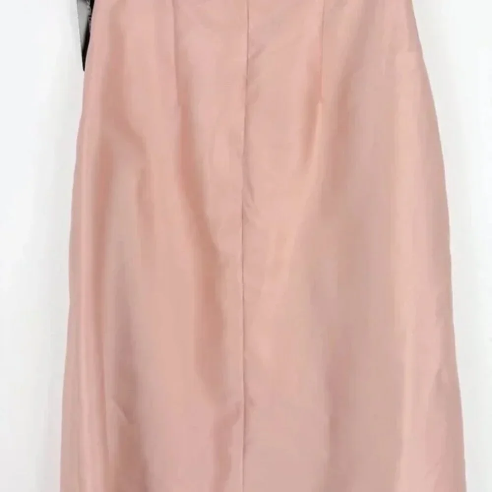 NWT Alfred Sung Draped One-Shoulder Satin Maxi Dress in Toasted Sugar Size 8 NEW - Picture 11 of 15